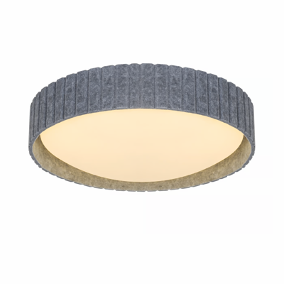 Plafondlamp rond Stof led lamp Corato 42cm