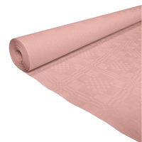 Papieren Tafelkleed Roze (1,19x8m) - thumbnail