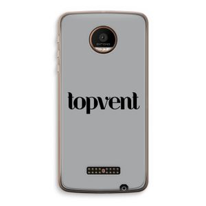 Topvent Grijs Zwart: Motorola Moto Z Force Transparant Hoesje