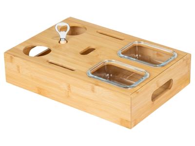 Wenko Snackplank met glazen bakjes