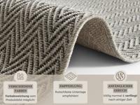Hanse Home - Flatwoven Runner for In & Outdoor Nature 500 in Sisal-Look - 80x450 cm