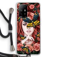 Lady Moth: Oppo A94 5G Transparant Hoesje met koord