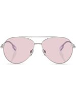 Burberry Eyewear lunettes de soleil à monture pilote - Argent