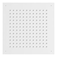 Hoofddouche Tres Exclusive | 50x50 cm | Vierkant | Wit mat
