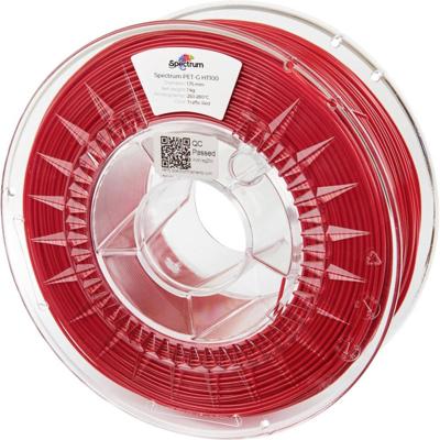 Spectrum Filaments 80409 PET-G HT100 Filament PETG Hittebestendig, Chemisch bestendig 1.75 mm 1000 g Traffic Red, Rood 1 stuk(s)