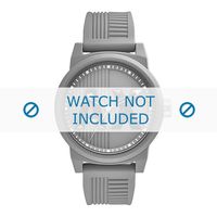 Armani horlogeband AX1452 Rubber Grijs 22mm - thumbnail