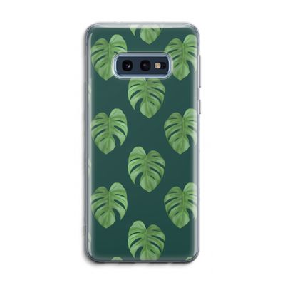 Monstera leaves: Samsung Galaxy S10e Transparant Hoesje