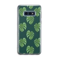 Monstera leaves: Samsung Galaxy S10e Transparant Hoesje Monstera leaves: Samsung Galaxy S10e Transparant Hoesje