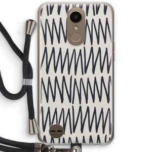 Marrakech Zigzag: LG K10 (2017) Transparant Hoesje met koord
