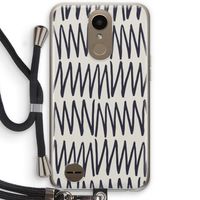 Marrakech Zigzag: LG K10 (2017) Transparant Hoesje met koord