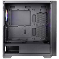 Thermaltake CA-1S4-00M1WN-00 Midi-tower PC-behuizing Zwart 3 voorgeïnstalleerde LED-ventilators, LCS-compatibel, Zijvenster, Geschikt voor DIY-waterkoeling,