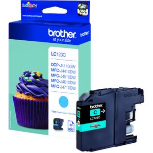 Brother LC-123C inktcartridge 1 stuk(s) Origineel Cyaan