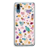 Terrazzo Memphis Pink: Huawei P20 Transparant Hoesje