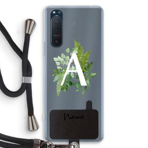 Green Brush: Sony Xperia 5 II Transparant Hoesje met koord