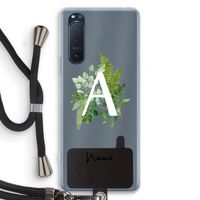 Green Brush: Sony Xperia 5 II Transparant Hoesje met koord