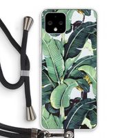 Bananenbladeren: Pixel 4 Transparant Hoesje met koord