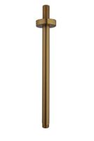 Wiesbaden Caral douchearm met plafondbevestiging 30 cm geborsteld brons koper - thumbnail