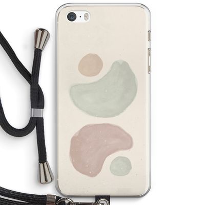 Geo #10: iPhone 5 / 5S / SE Transparant Hoesje met koord