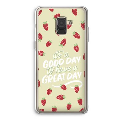 Don't forget to have a great day: Samsung Galaxy A8 (2018) Transparant Hoesje