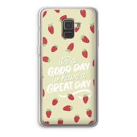 Don't forget to have a great day: Samsung Galaxy A8 (2018) Transparant Hoesje