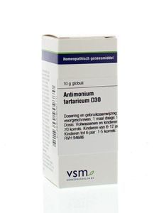 VSM Antimonium tartaricum D30 (10 gr)