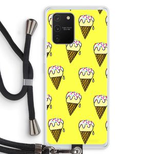Isjes: Samsung Galaxy S10 Lite Transparant Hoesje met koord