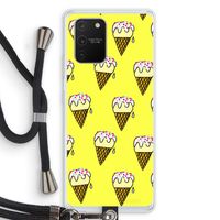 Isjes: Samsung Galaxy S10 Lite Transparant Hoesje met koord