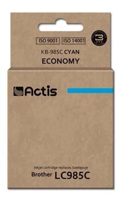 Actis KB-985C inkt (vervangt Brother LC985C; standaard; 19,5 ml; blauw)