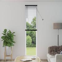 VidaXL Venetiaanse blind verstelbaar zwart 213 x 40 cm pvc