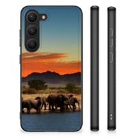Samsung Galaxy S23 Dierenprint Telefoonhoesje Olifanten