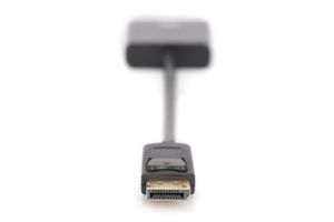 Digitus AK-340401-001-S DisplayPort / DVI Adapter [1x DisplayPort stekker - 1x DVI-bus 24+5-polig] Zwart 15.00 cm