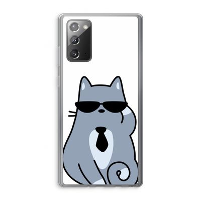 Cool cat: Samsung Galaxy Note 20 / Note 20 5G Transparant Hoesje
