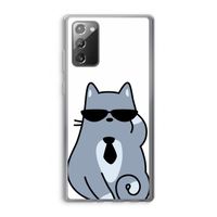 Cool cat: Samsung Galaxy Note 20 / Note 20 5G Transparant Hoesje