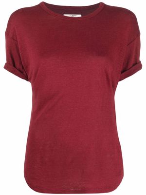 MARANT ÉTOILE t-shirt Henna en lin - Rouge