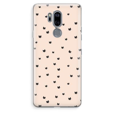 Kleine kattenkopjes: LG G7 Thinq Transparant Hoesje