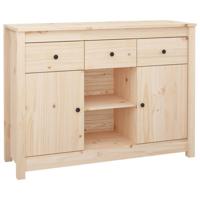 The Living Store Dressoir - Grenenhout - 100 x 35 x 74.5 cm - 3 lades - 6 vakken