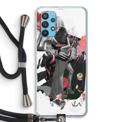 Dissimulation du réel: Samsung Galaxy A32 4G Transparant Hoesje met koord