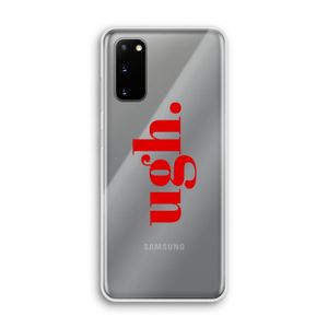 Ugh: Samsung Galaxy S20 Transparant Hoesje