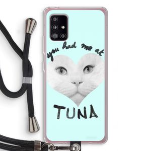 You had me at tuna: Samsung Galaxy A51 5G Transparant Hoesje met koord