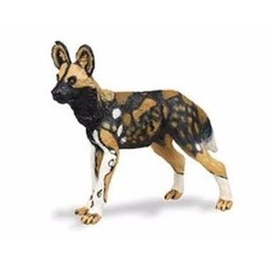 Plastic speelgoed figuur Afrikaanse wilde hond 9 cm   -