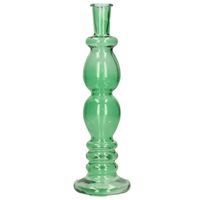 Ideas 4 Seasons Bloemenvaas Florence - groen glas - helder - D9 x H28 cm - Vazen - thumbnail