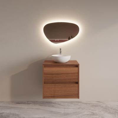 Badmeubelset BWS Riga Met Topplaat 60 cm Walnoot Boss & Wessing