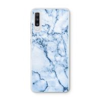 Blauw marmer: Samsung Galaxy A70 Transparant Hoesje