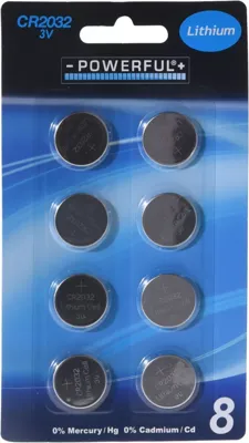 Batterijen Knoopcel 8 stuks