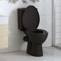 VidaXL Toiletbril soft-close met quick-release ontwerp zwart
