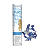 Bierfeest Beieren confetti kanonnen blauw/wit   -