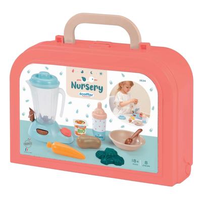 Ecoiffier verzorging - baby&apos;s voedingsset in koffer, 8dlg.