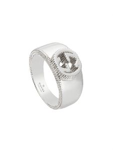 Gucci bague Interlocking - Argent