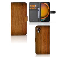 Samsung Galaxy Xcover 7 | Book Style Case | Donker Hout
