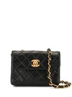 CHANEL Pre-Owned mini sac à bandoulière matelassé - Noir - thumbnail